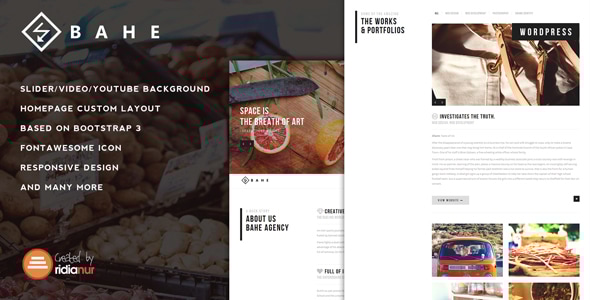 Bahe - Responsive One Page Portfolio Theme Logo